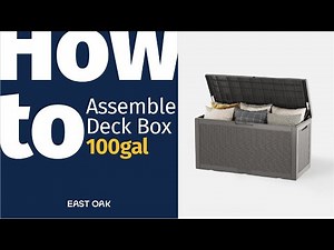 HOW TO_East Oak 100 Gallon Deck Box Installation