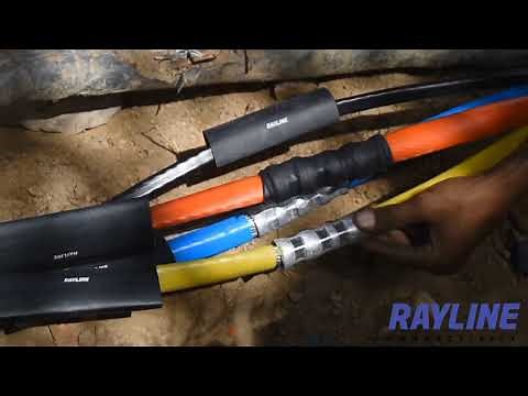 RAYLINE CONNECTIVITY I Heat Shrinkable LV (1.1kV) 3.5 Core Straight Through Joint Installation