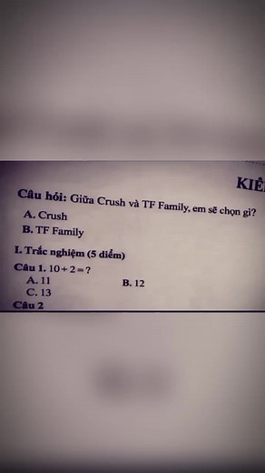 Chọn TF Family thay vì tình yêu hay crush
