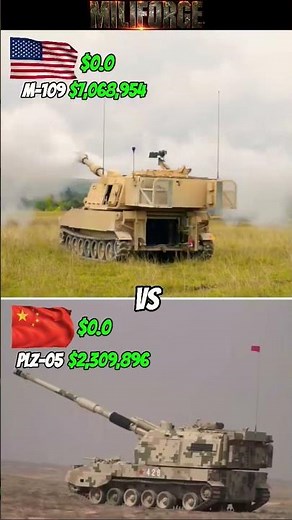 American M-109 Howitzer Vs Chinese PLZ-05 Howitzer | Two Main world's powers Military Comparison