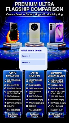 samsung s26 atra ,vivo x300 altra , which one iis better #vivophone #vivophones #samsung #vivo