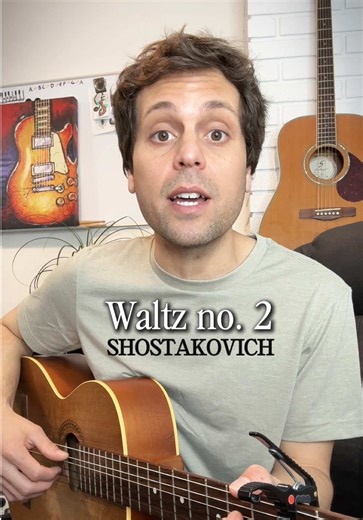 Shostakovich's Waltz No. 2 on Classical Guitar