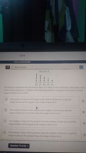 0 : 19THIS IS A PRACTICE TEST17Mark for Review4 xData Se... | Filo