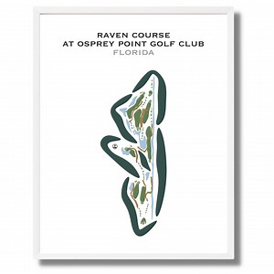 Raven Course at Osprey Point Golf Club, FL | Golf Course Map, Golf Map, Golfer Gift for Him, Scorecard, Golfer BF Gift, Art Print Decor - Etsy UK