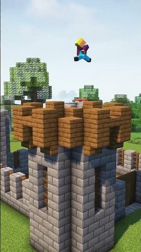 How to build a survival castle in Minecraft 1.21 #minecraft #minecraftbuildingtechniques