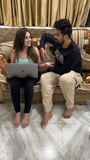 Simran Dhanwani on Instagram: "Men will be Men 🤦🏻‍♀️ #valentinesday #valentinesdaygift #valentinegift #simrandhanwani #akashdodeja"