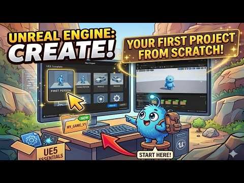 How to Create Your First Unreal Project in Unreal Engine 5 (Beginner Guide 2026) | Part 2