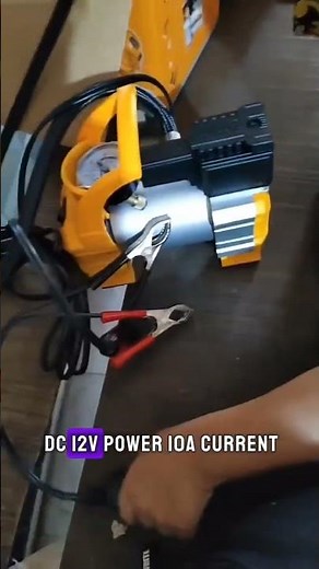 INGCO AAC1408 Mini Air Compressor 12V | Portable Tire Inflator for Car & Motorcycle #automobile