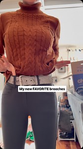 I’m actually OBSESSED with these breeches. I’m ordering a few more pairs because I LOVE the way they fit. They are on sale right now for $47.99. They are stretchy but have some compression, high waisted, long DEEP pockets for maximum treat storage, and the material is SO soft. They do run a touch large (so if you like a tighter fit I’d size down). I’m wearing a 24, I’m 5’8” and 130lbs for reference. If you use my links below, I DO make a small commission! The boys would appreciate the money I wo