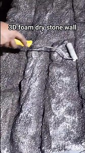 3D foam faux dry stone wall. Carving, texturing, and painting in just 5 hours. And I did it alone. 😅 #styroartist #craftsman #artist #fblifestyle | Aaron Vladimir Omena Lasam