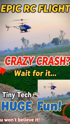 🚁 RC Helicopter Flying in Open Field | Smooth Hover Test ✈️