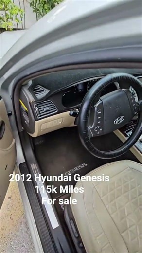 2012 Hyundai Genesis Sedan 3.8L Silver 115k Miles With 333 Horsepower For sale