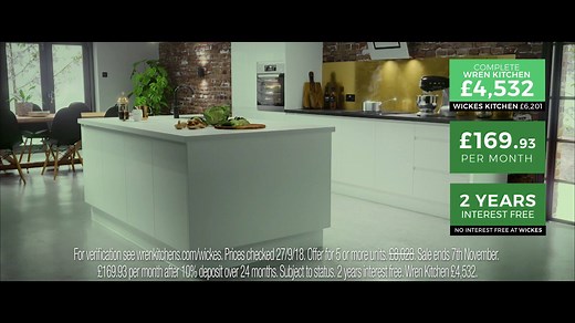 At Wren our heart and soul goes into your kitchen, and because we design, make and install you pay the right price. Like this complete kitchen including worktops, sink, tap and AEG appliances which is 27% less than Wickes! Book your appointment today: wrenkitchens.com | Wren Kitchens