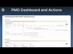 Best PMO Dashboard & Actions in Notion for Project Managers