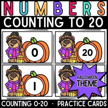 Halloween Number Recognition & Sequencing Cards | Numbers 0–20