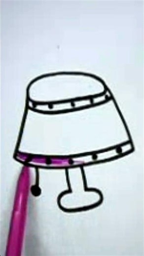 Table Lamp Drawing #youtubeshorts #art #lampdrawing