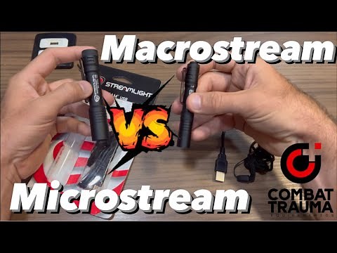 Lanternas da Streamlight, Macrostream 500 Lumens e Microstream 250 Lumens.