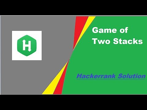 Game of Two Stacks Hackerran Solution