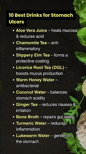 10 Best Drinks for Stomach Ulcers