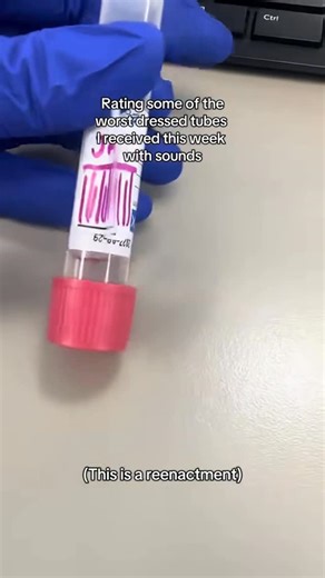 CellularBabe - Microbiology MLS on Instagram: "Worst dressed tubes 👗🧪 I’m begging y’all to just put it on there vertically 🩷 We need to scan the barcode 😊 *peds tubes I get you can’t do that! Just do whatever works, the flagpole is fine :) #mlt #mls #lab #medicallab #medicallaboratoryscience #medicallaboratory #medicallaboratorytechnology #medlab #medicalstudent #nursingstudent"