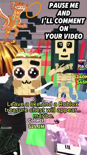 Pause Me and Comment 'Brainrot' and I'll Pin You #roblox #brainrot #shorts