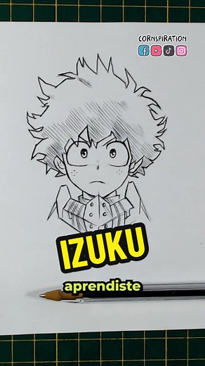 Cómo dibujar a Izuku Midoriya: Tutorial fácil y paso a paso