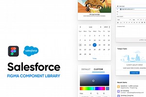 Figma Salesforce Component Library, an UI Kit Template by Axure Themes