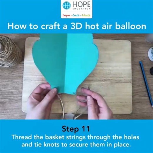 Need a fun, easy craft idea for the return to classrooms? ✂ Go up, up and away with this easy 3D card hot air balloon 🎈 Get everything you need for this craft here ⬇ https://blog.hope-education.co.uk/craft-how-to-make-a-hot-air-balloon/ | Hope Education