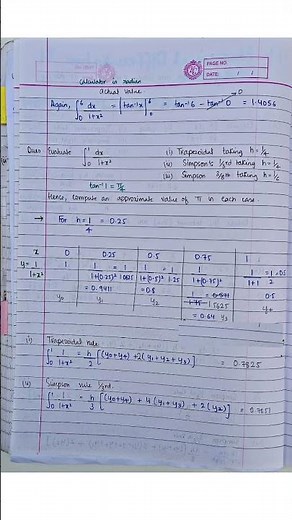 Numerical integration: Trapezoidal rule, Simpson's 1/3rd and 3/8 rule | Advanced Applied Maths Btech