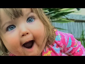 Emilia having fun in the garden! The cutest baby giggle!