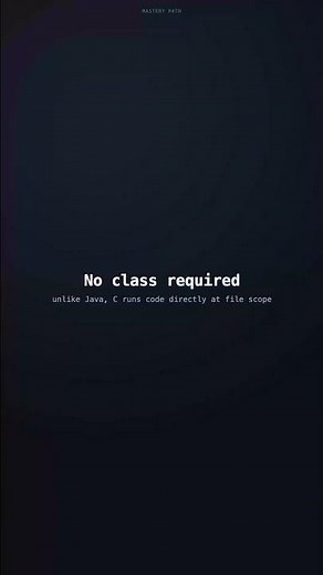 Your C Code Becomes a Real Binary -- No Class Needed