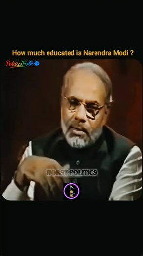 Worst Politics () | Narendra Modi completed his schooling in Vadnagar, Gujarat. He later earned a B.A. degree through distance education. His highest... | Instagram