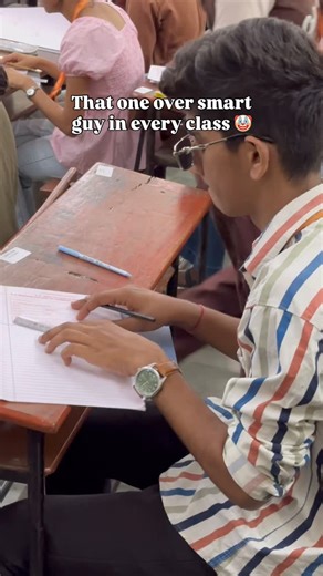 🪐 on Instagram: "That one oversmart guy in every class 😂🤣 . #viral #instagood #feed #share #trialreel #funny #meme #goggles👓"