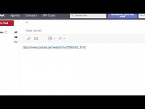 Probleme copie URL sur sfr mail