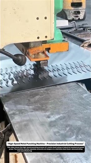High-Speed Metal Punching Machine – Precision Industrial Cutting Process.