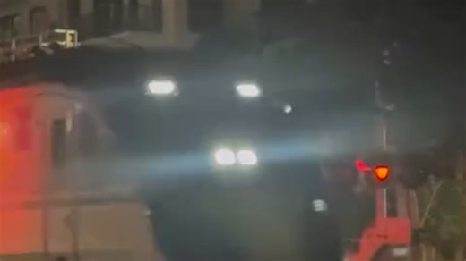 Food delivery robot struck by Brightline train