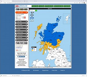 GBMaps.com Map colouring tool basics