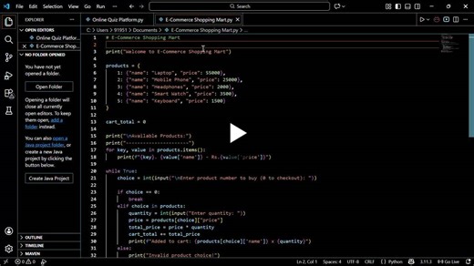 🎯 Internship Task Submission | Vertex I’m excited to share that I have successfully completed Task 2 of my internship at Vertex Development, where I developed an E-Commerce Shopping Mart using… | Mansi Mandhane