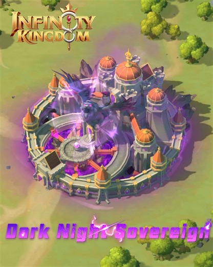 Dark Night Sovereign: A Noble Start of Your Conquest 🌙👑 On the silent and frigid battlefield, the purple-gleaming castle lies in the darkness, regal and remote. On the shadowed throne converges the power of dark night, where danger is laced with a beguiling grace. The brand-new castle decoration [Dark Night Sovereign] is about to launch! 🏰🌑 Special Attributes: ✨ Attack enemies to gain Honor 5% 💊Troops HP 3% ⏳Marching Speed 5% Take part in the Star of Popularity event on November 22 to obtai