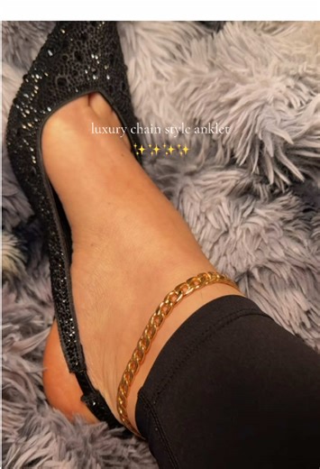 This chain anklet instantly makes your outfit look more put together • Gold chain style anklet lightweight and comfortable for everyday summer outfits #chainanklet #anklebracelet #summerjewelry #daintyjewelry #tiktokshopfinds . @Sterling Forever