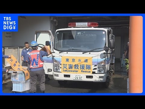 Tokyo dispatches 2 water trucks to Kumamoto: 6 waterworks bureau staff, 3-ton and 1.6-ton water t...