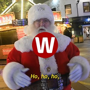 Well done that man 👏 This was Santa visiting Cardiff's Christmas Market to spread some happiness 🎅 Your Santa | WalesOnline