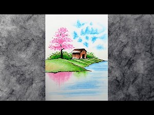 Drawing a Cozy Cottage with Tree | Colored Pencils & Fineliner Art Tutorial