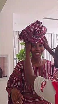 Against All Odds...this gele must be fixed before my show on Sunday. @michellemakunnn YES I CAN!