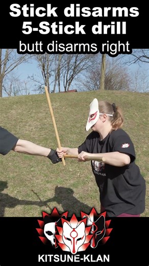 Disarms trained from the 5-Stick drill part 3 #ninja #martialarts #escrima