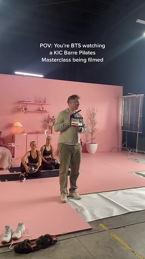 KIC Barre Pilates Masterclass BTS POV