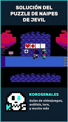 Solución del Puzzle de Naipes de Jevil en Deltarune. #deltarune