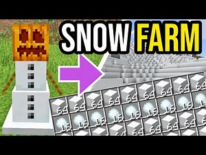 How To Make A Snow Farm In Minecraft Java & Bedrock!