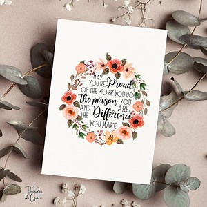 May You Be Proud of the Work You Do Card, Future Nurses, Boss Gift, Graduation Card, Words of Affirmation, Best Friend, Mother's Day Card - Etsy