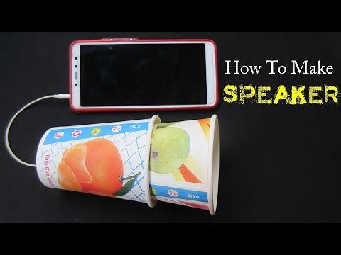 How to make Homemade Speaker with PaperCup - Easy science Project